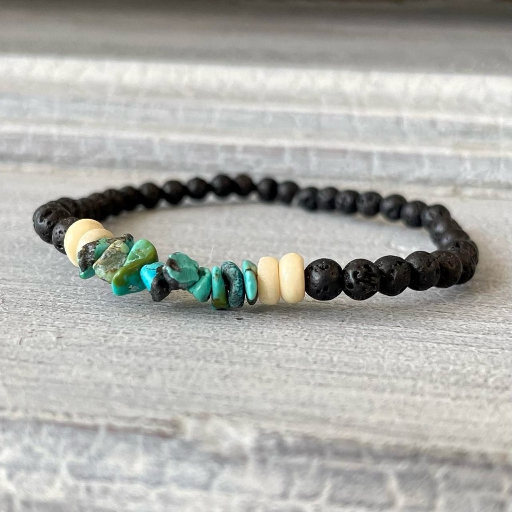 Boho turquoise mala bracelet